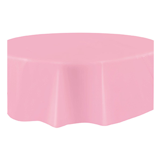 Plastduk Ljusrosa Rund