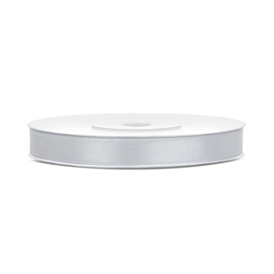 Satinband Silver - 6 mm x 25 m