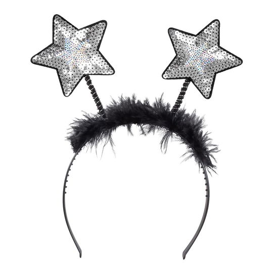 Silver Tiara med Stjärnor - One size