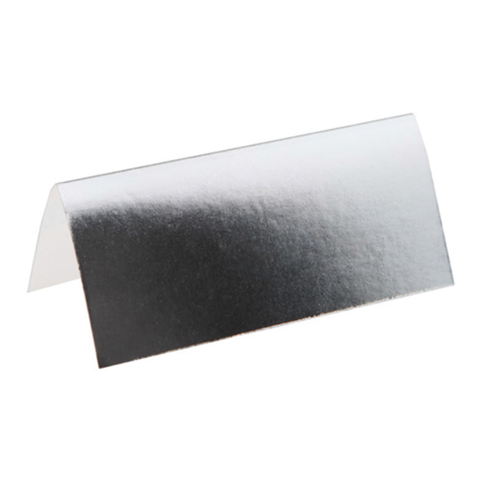 Placeringskort Silvermetallic - 10-pack