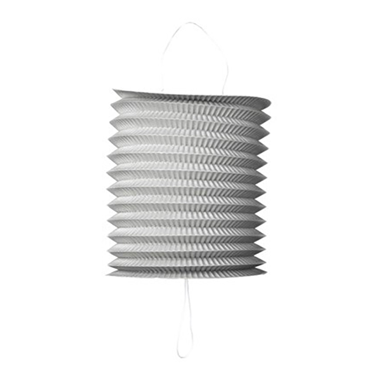 Papperslykta Silver Metallic