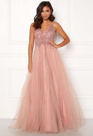 Christian Koehlert Sparkling Tulle Dream Dress Dawn Pink 38
