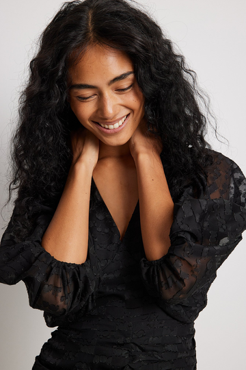 NA-KD Boho Skir miniklänning - Black