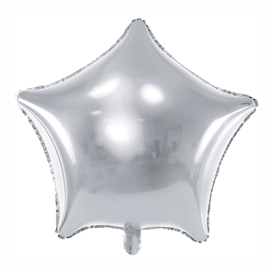 Folieballong Stjärna Silver