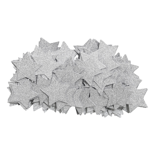 Silver Bordskonfetti Stjärnor - 6 gram