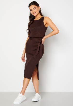 BUBBLEROOM Maxine knitted dress Brown S