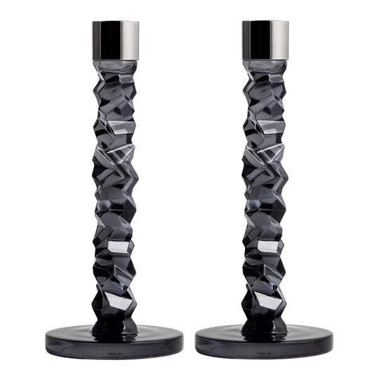 Carat ljusstake 2-pack antracit 24,2 cm