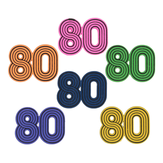 Konfetti i Trä 80-tal Flerfärgad - 10-pack