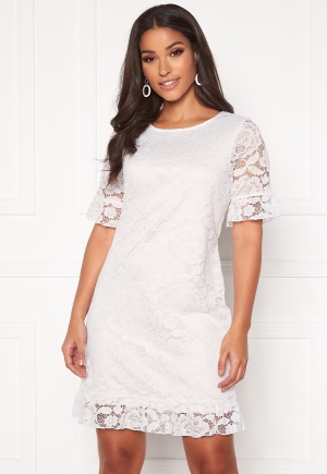 Happy Holly Julianne flounce lace dress White 32/34