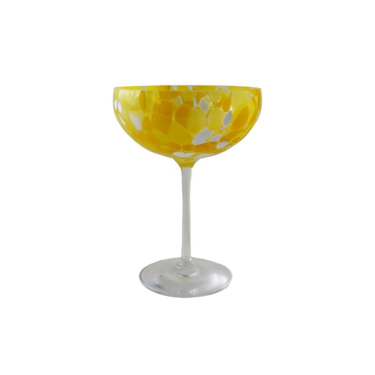Swirl champagneglas gul 22 cm cl