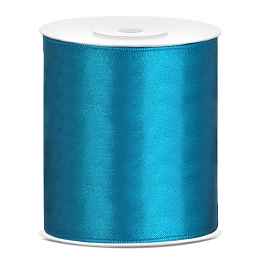 Satinband Turkos - 100 mm x 25 m