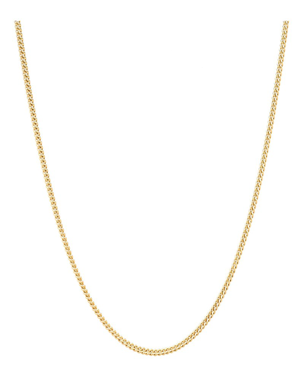 Halsband curb chain medium guld
