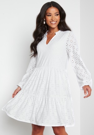 VILA Kawa L/S Dress Optical Snow M