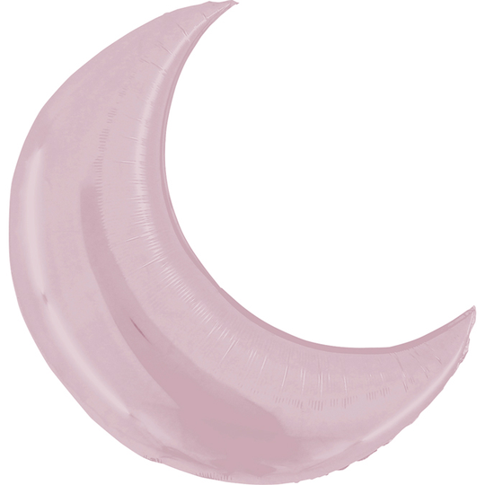 Folieballong - Måne - Pastellrosa