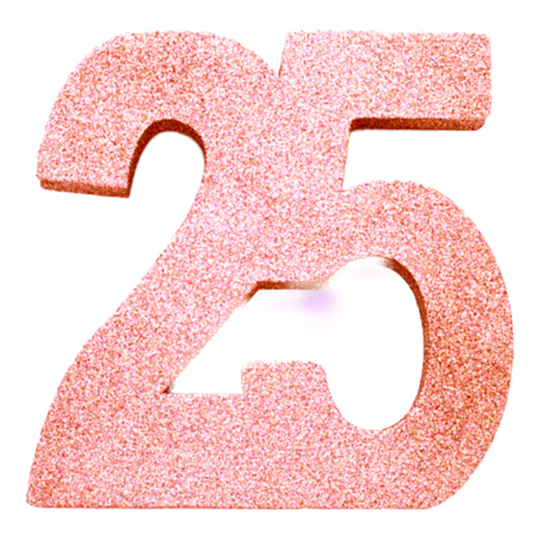 Bordsdekoration Siffra Roséguld - Siffra 25