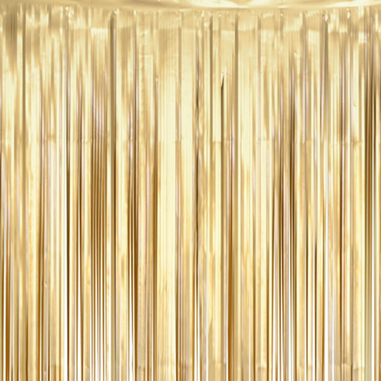 Glitterdraperi Guld