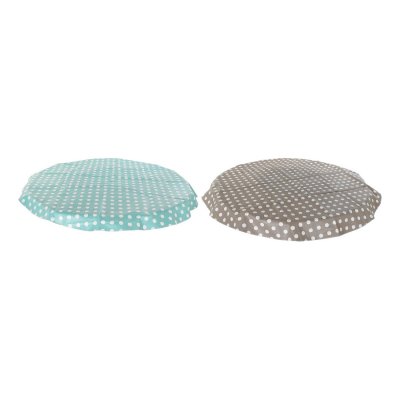 Bordsduk DKD Home Decor Ärta Grå Mint PVC (140 x 140 x 140 cm) (2 pcs)