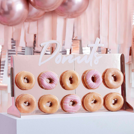 Donutställ - Donuts - Roséguld