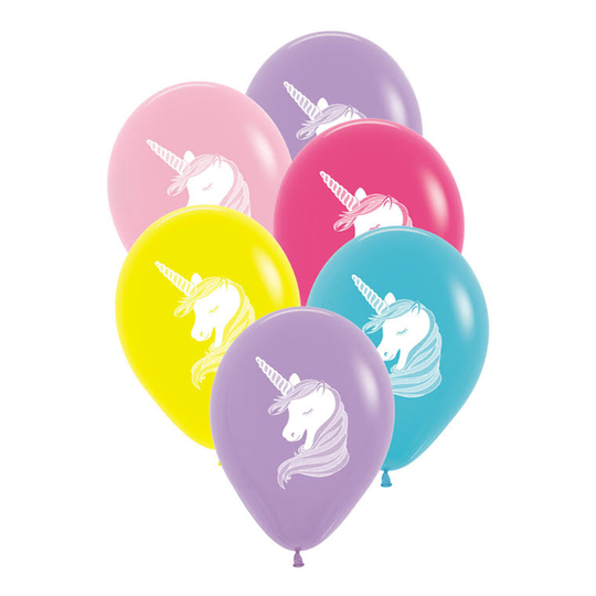 Ballonger Enhörningar - 6-pack