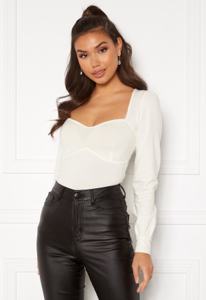 Chiara Forthi Belissa puff sleeve top Offwhite M