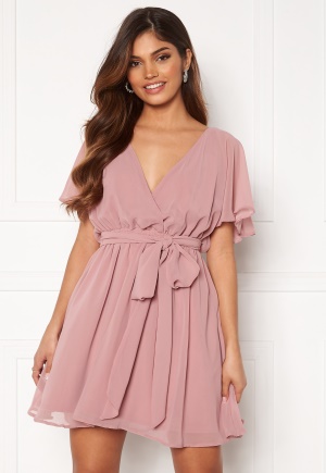 Goddiva Flutter Skater Dress Lavender S (UK10)
