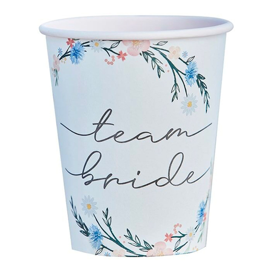 Pappersmuggar Team Bride Boho - 8-pack